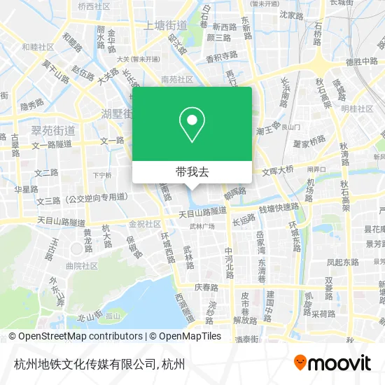 杭州地铁文化传媒有限公司地图