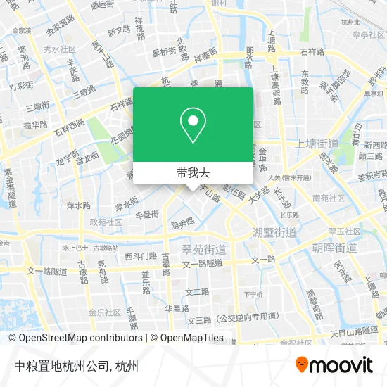 中粮置地杭州公司地图