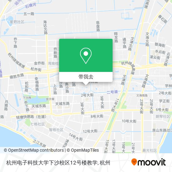 杭州电子科技大学下沙校区12号楼教学地图