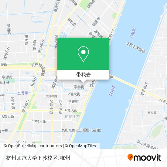 杭州师范大学下沙校区地图
