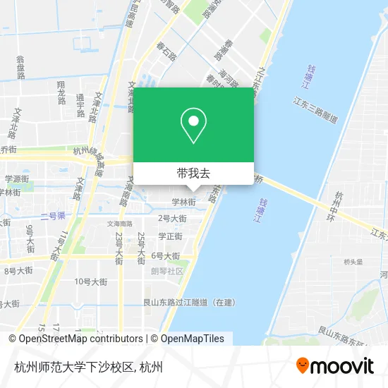 杭州师范大学下沙校区地图