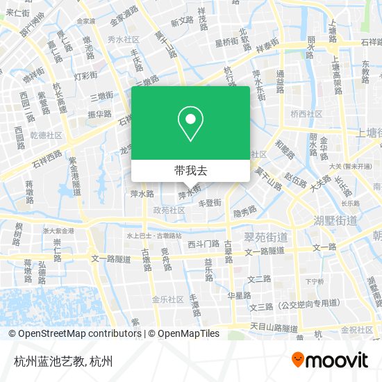 杭州蓝池艺教地图