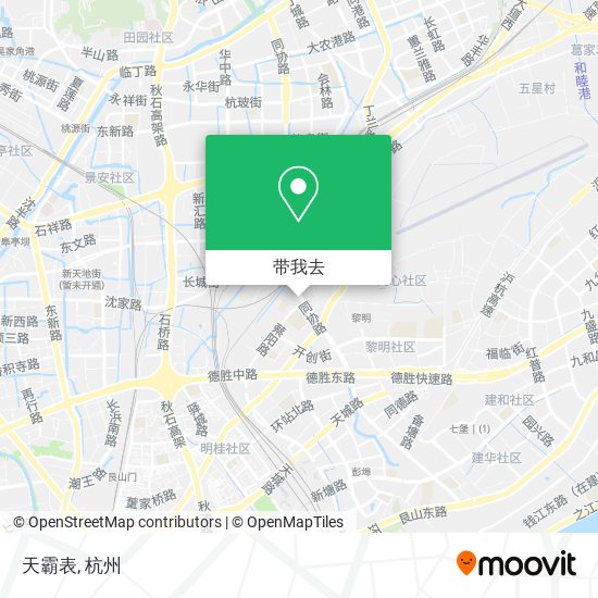 天霸表地图