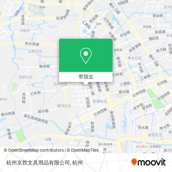 杭州京胜文具用品有限公司地图