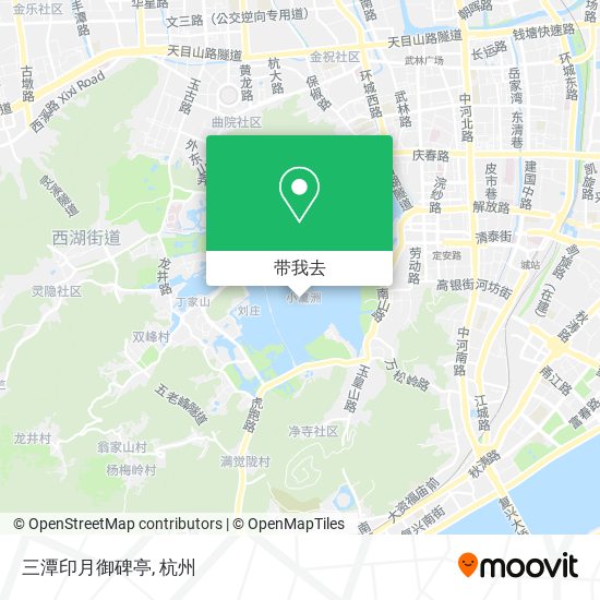 三潭印月御碑亭地图