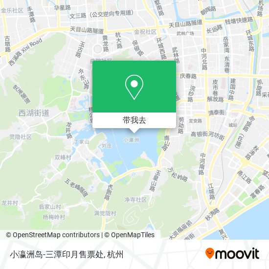 小瀛洲岛-三潭印月售票处地图