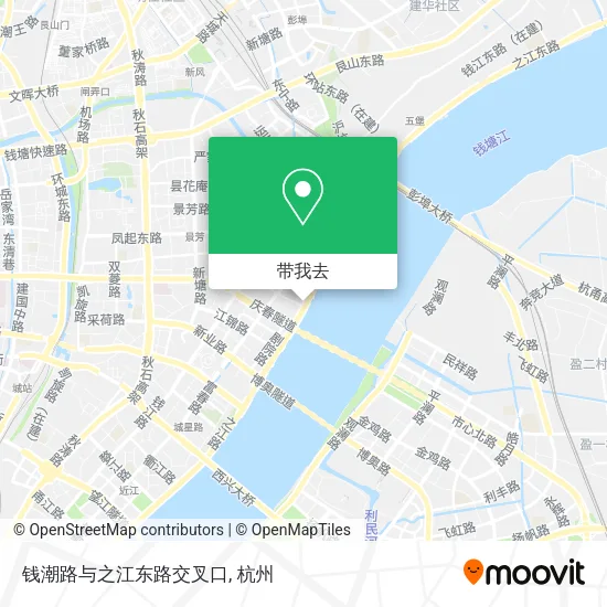钱潮路与之江东路交叉口地图