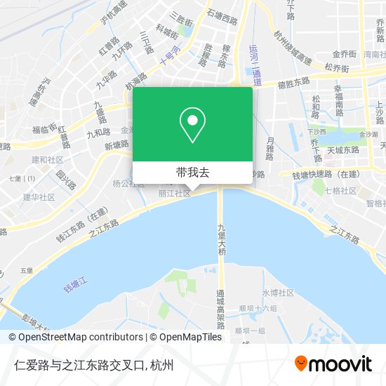 仁爱路与之江东路交叉口地图