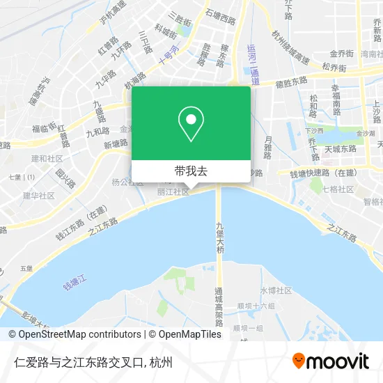 仁爱路与之江东路交叉口地图