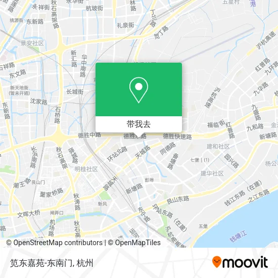笕东嘉苑-东南门地图