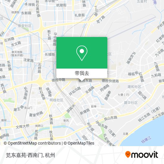 笕东嘉苑-西南门地图