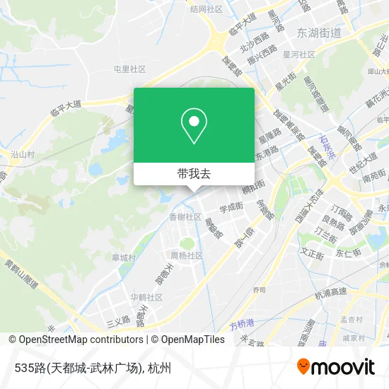 535路(天都城-武林广场)地图