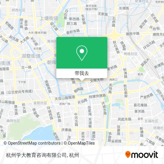 杭州学大教育咨询有限公司地图