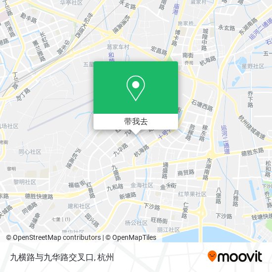 九横路与九华路交叉口地图