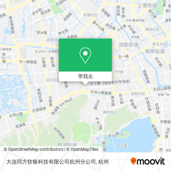 大连同方软银科技有限公司杭州分公司地图