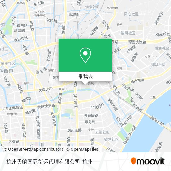 杭州天豹国际货运代理有限公司地图