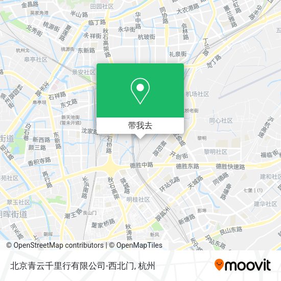 北京青云千里行有限公司-西北门地图