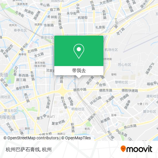 杭州巴萨石膏线地图