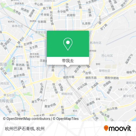 杭州巴萨石膏线地图
