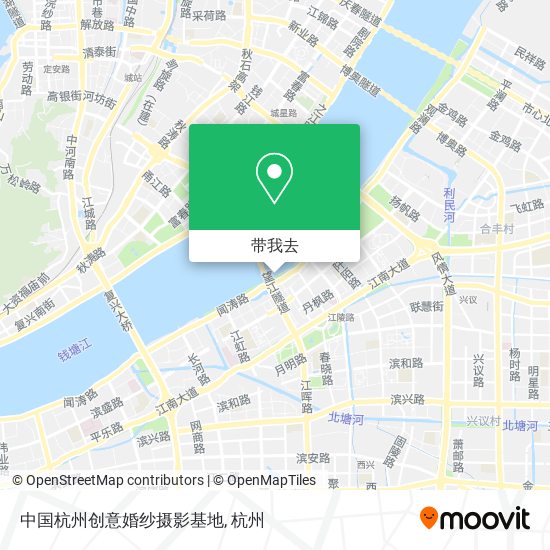 中国杭州创意婚纱摄影基地地图