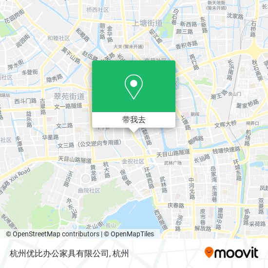 杭州优比办公家具有限公司地图