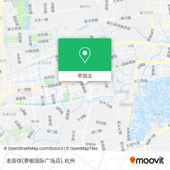 老面馆(赛银国际广场店)地图