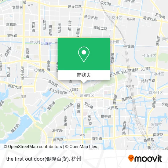 the first out door(银隆百货)地图