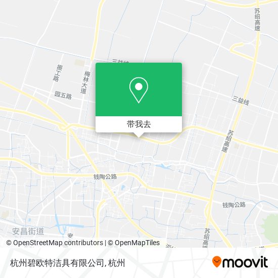 杭州碧欧特洁具有限公司地图