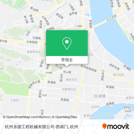 杭州东骏工程机械有限公司-西南门地图