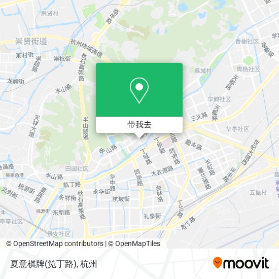 夏意棋牌(笕丁路)地图
