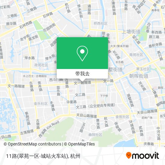 11路(翠苑一区-城站火车站)地图