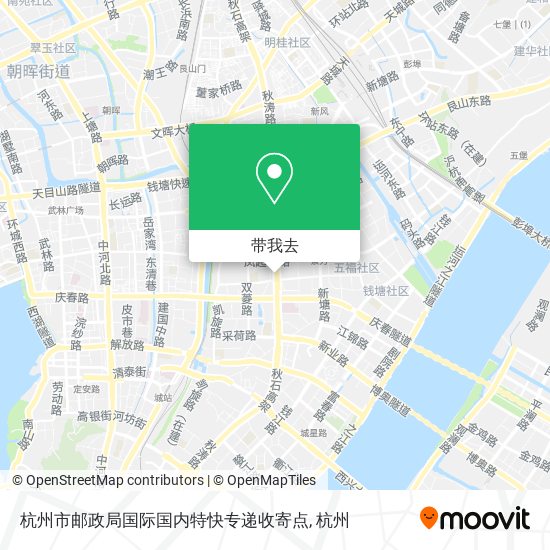 杭州市邮政局国际国内特快专递收寄点地图