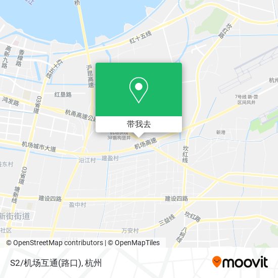 S2/机场互通(路口)地图