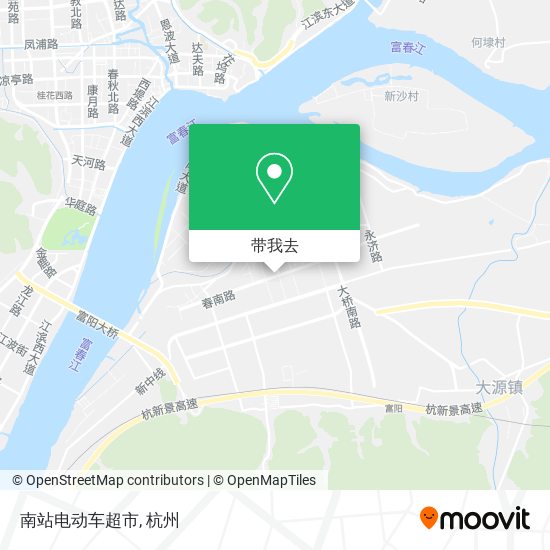 南站电动车超市地图