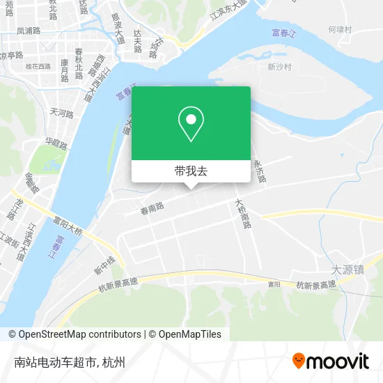 南站电动车超市地图