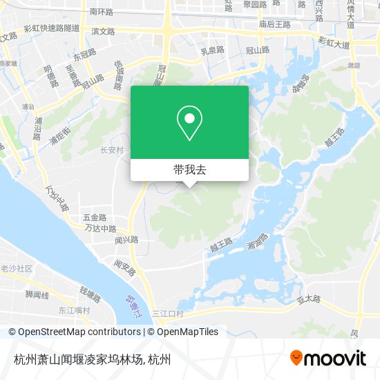 杭州萧山闻堰凌家坞林场地图