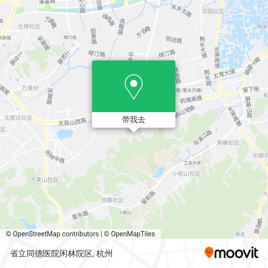省立同德医院闲林院区地图