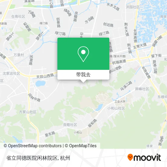 省立同德医院闲林院区地图