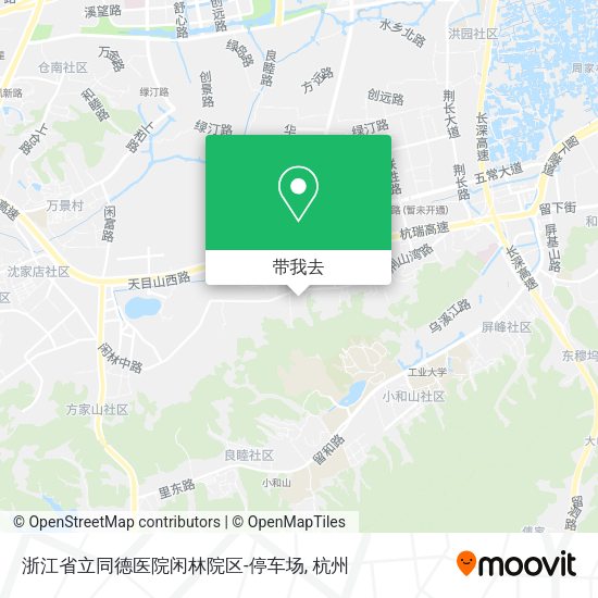 浙江省立同德医院闲林院区-停车场地图