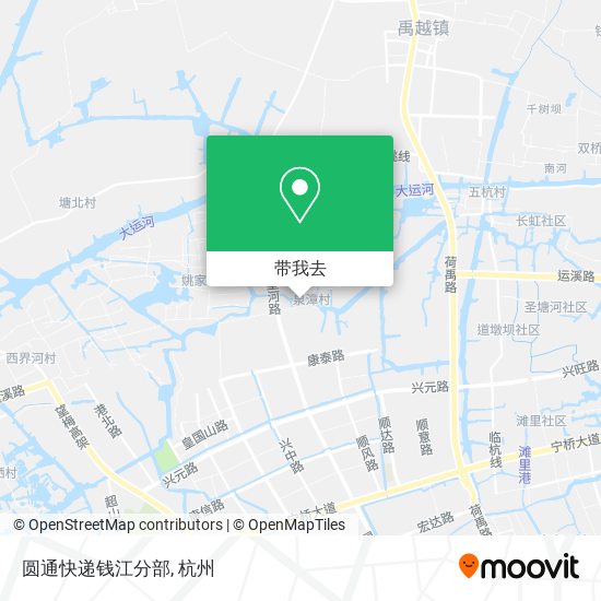 圆通快递钱江分部地图