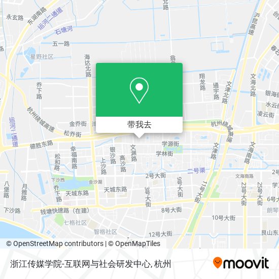 浙江传媒学院-互联网与社会研发中心地图