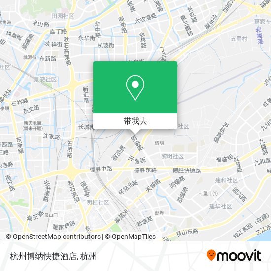 杭州博纳快捷酒店地图