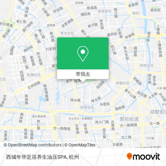 西城年华足浴养生油压SPA地图
