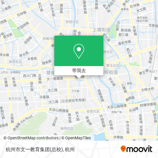 杭州市文一教育集团(总校)地图