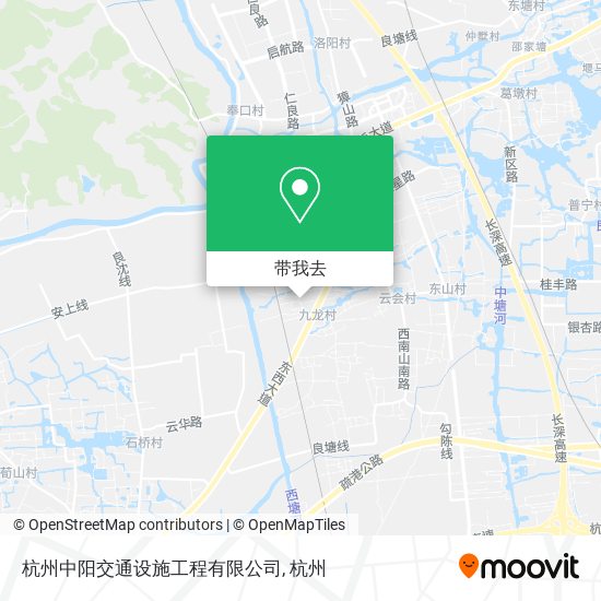杭州中阳交通设施工程有限公司地图