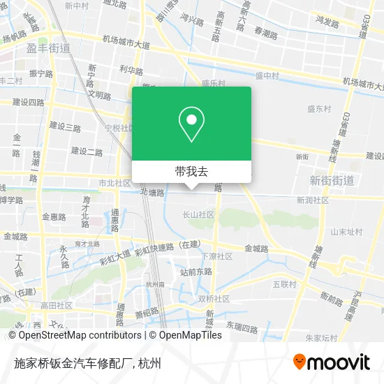 施家桥钣金汽车修配厂地图