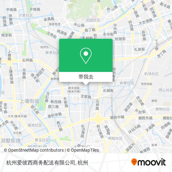 杭州爱彼西商务配送有限公司地图