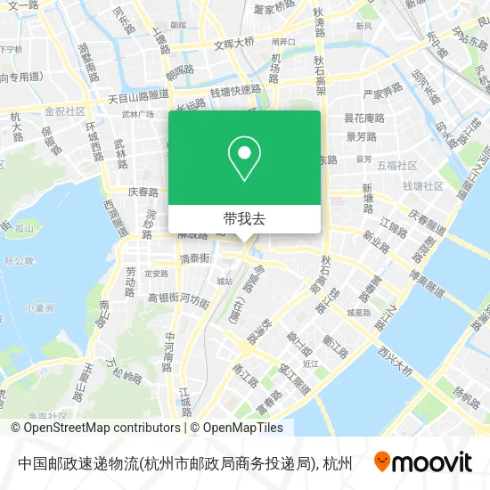 中国邮政速递物流(杭州市邮政局商务投递局)地图