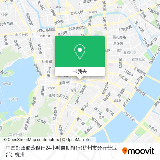 中国邮政储蓄银行24小时自助银行(杭州市分行营业部)地图