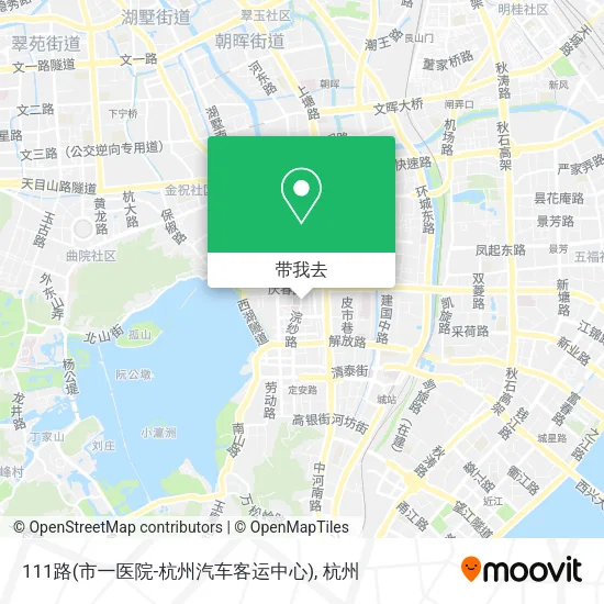 111路(市一医院-杭州汽车客运中心)地图